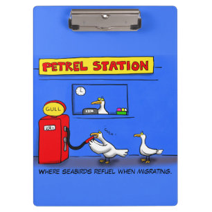 Funny Sea Gulls Cartoon Spaß Klemmbrett