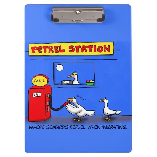 Funny Sea Gulls Cartoon Spaß Klemmbrett (Vorderseite)
