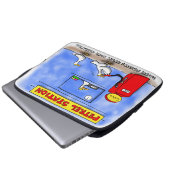 Funny Sea Gulls Cartoon Spaß Laptopschutzhülle (Vorne Knopf)