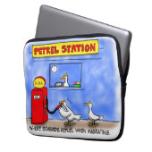 Funny Sea Gulls Cartoon Spaß Laptopschutzhülle (Vorderseite Links)