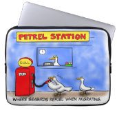 Funny Sea Gulls Cartoon Spaß Laptopschutzhülle (Vorderseite)