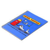 Funny Sea Gulls Cartoon Spaß Notizblock (Linke Seite)