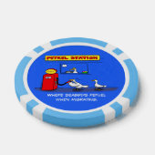 Funny Sea Gulls Cartoon Spaß Pokerchips (Einzeln)