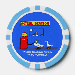 Funny Sea Gulls Cartoon Spaß Pokerchips