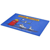 Funny Sea Gulls Cartoon Spaß Schneidebrett (Ecke)