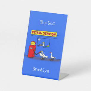 Funny Sea Gulls Cartoon Spaß Sockelschild