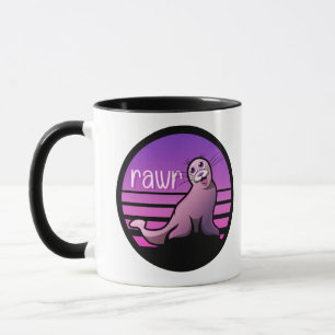 Funny Sea Lion Siegel Animal Puff Tasse