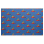 Funny Sea Otter Kayaking Cartoon Stoff (Fat Quarter (45,7 x 55,9 cm))