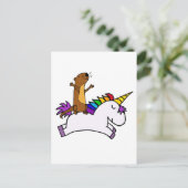 Funny Sea Otter Reiten Postkarte (Stehend Vorderseite)