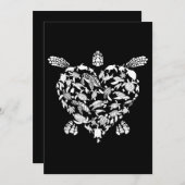 Funny Sea Turtle Gift Men Women Cool Turtles Hear Save The Date (Vorne/Hinten)