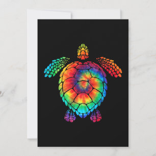 Funny Sea Turtle Ocean Gefärbte Krawatte Rainbow H Save The Date