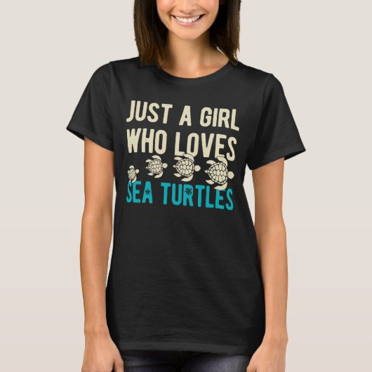 Funny Sea Turtle T-Shirt (Vorderseite)