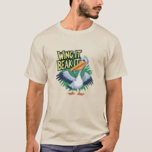 Funny Seabird Designs: Pelican Spaß T-Shirt