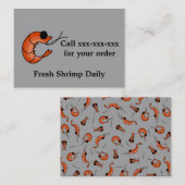 Funny seafe shrimp Visitenkarte (Vorne/Hinten)