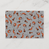Funny seafe shrimp Visitenkarte (Rückseite)