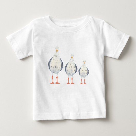 Funny Seagull Baby T-shirt (Vorderseite)