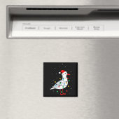 Funny Seagull Bird Christmas Animal Lover Magnet (In Situ (Geschirrspüler))