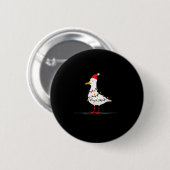 Funny Seagull Christmas Graphics Animal Lights Lov Button (Vorne & Hinten)