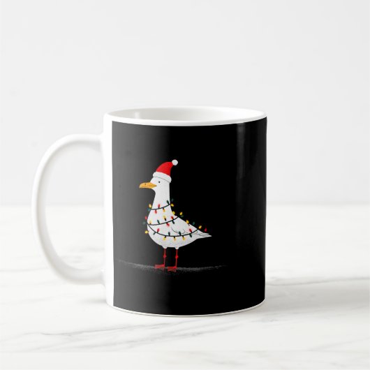 Funny Seagull Christmas Graphics Animal Lights Lov Kaffeetasse (Links)