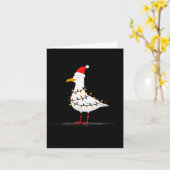 Funny Seagull Christmas Graphics Animal Lights Lov Karte (Gelbe Blume)