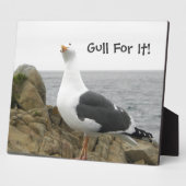 Funny Seagull Custom Fotoplatte (Seite)