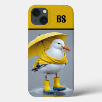 Funny Seagull in Rain Boots - Beach Spaß