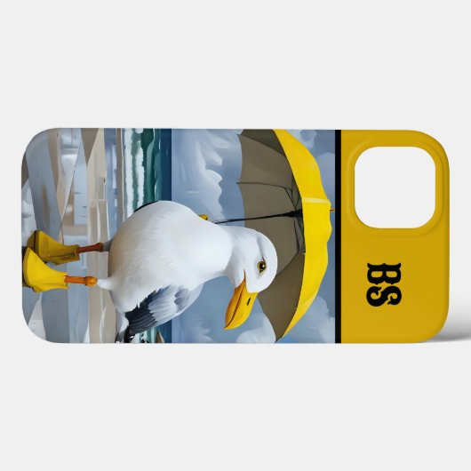 Funny Seagull in Rain Boots - Beach Spaß Case-Mate iPhone Hülle (Rückseite (Horizontal))