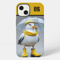 Funny Seagull in Rain Boots - Beach Spaß