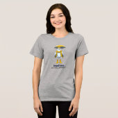 Funny Seagull in Rain Boots - Beach Spaß Tri-Blend Shirt (Vorderseite voll)