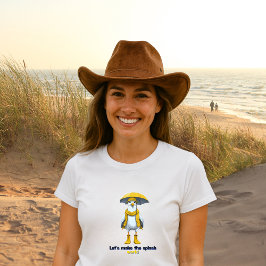 Funny Seagull in Rain Boots - Beach Spaß Tri-Blend Shirt