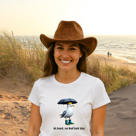 Funny Seagull in Rain Boots - Beach Spaß Tri-Blend Shirt