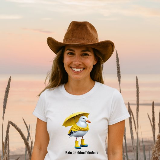 Funny Seagull in Rain Boots - Beach Spaß Tri-Blend Shirt
