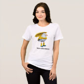 Funny Seagull in Rain Boots - Beach Spaß Tri-Blend Shirt (Vorderseite voll)
