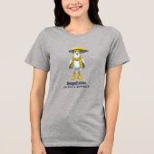 Funny Seagull in Rain Boots - Beach Spaß Tri-Blend Shirt (Vorderseite)