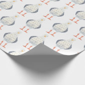 Funny Seagull Pattern Geschenkpapier (Ecke)