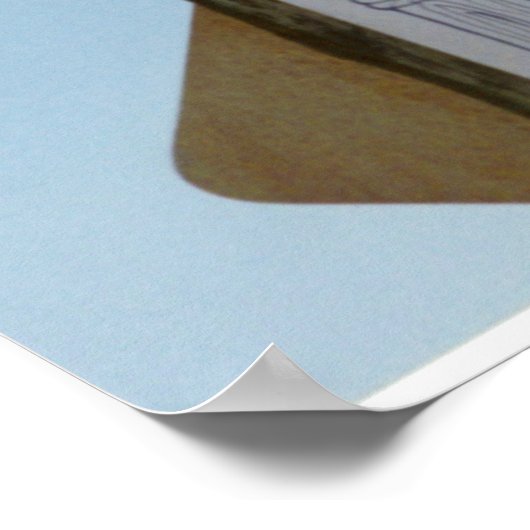 Funny Seagull Poster Print (Ecke)