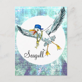 Funny Seagull Postkarte