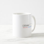 Funny Search Bar Personal Trainer Spaß Kaffeetasse (VorderseiteRechts)