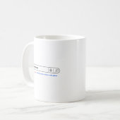 Funny Search Bar Personal Trainer Spaß Kaffeetasse (Vorderseite Links)