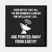 Funny Search for Intelligent Life Magnet (Vorne)
