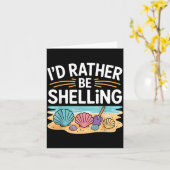 Funny Seashell Design For Men Women Sea Shell Seas Karte (Gelbe Blume)