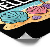 Funny Seashell Design For Men Women Sea Shell Seas Poster (Ecke)