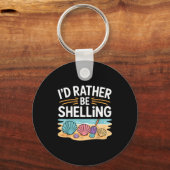 Funny Seashell Design For Men Women Sea Shell Seas Schlüsselanhänger (Vorderseite)