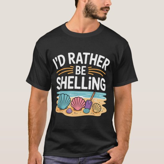 Funny Seashell Design For Men Women Sea Shell Seas T-Shirt (Vorderseite)