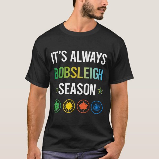 Funny Season Bobsled Bobsled T-Shirt (Vorderseite)