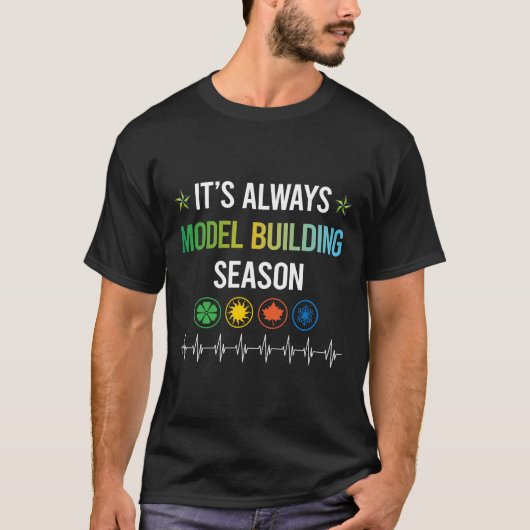 Funny Season Model Gebäude T-Shirt (Vorderseite)