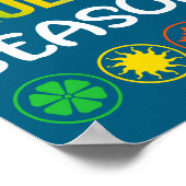 Funny Season Ukulele  Poster (Ecke)