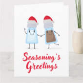 Funny Seasoned Greeting's Christmas Karte (Vorderseite)