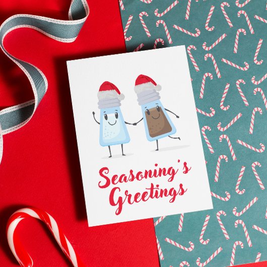 Funny Seasoned Greeting's Christmas Karte