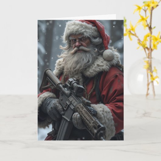 Funny Second Amendment Weihnachten Karte (Gelbe Blume)